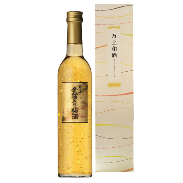 【05】万上 金箔入り梅酒 13度 500ml