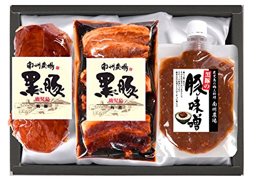 黒豚焼豚・角煮・豚味噌【鹿児島南州農場】
