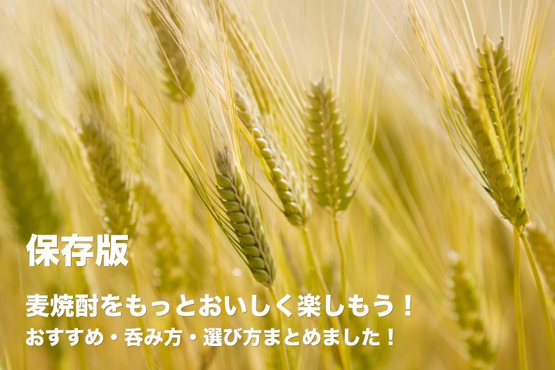 【保存版】麦焼酎をもっとおいしく楽しもう!おすすめ・呑み方・選び方まとめました! 【保存版】麦焼酎をもっとおいしく楽しもう!おすすめ・呑み方・選び方まとめました!