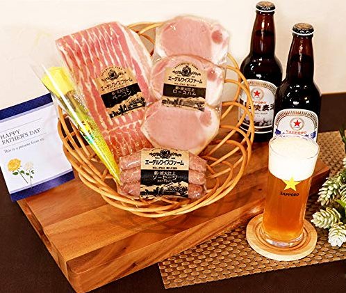 札幌開拓使麦酒セット 2種飲み比べ&熟成ハム ベーコン ソーセージ おつまみ