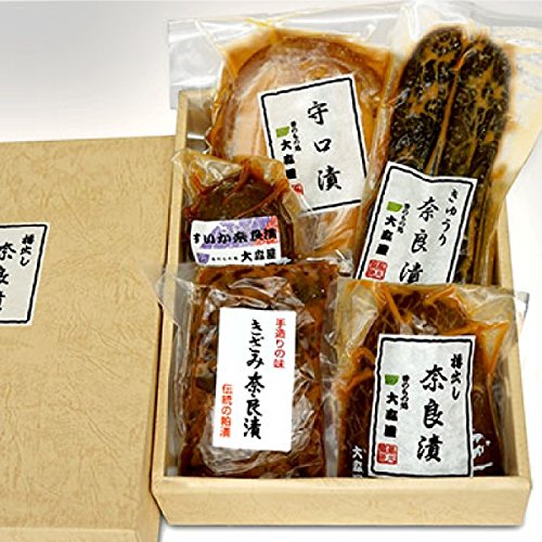 国産 奈良漬け ご長寿セット (5種詰め合わせ)