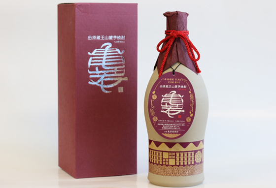 亀若焼酎亀若 常滑焼壺入り(25度) 720ml