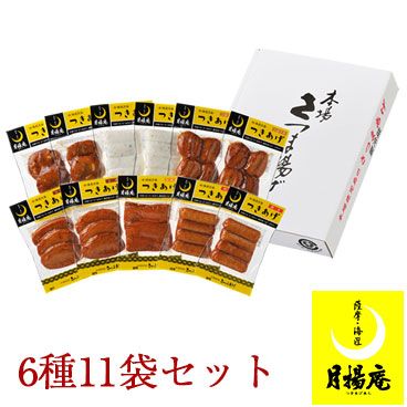 月の光 さつまあげ詰合せ TS-E00 6種11袋入り(さつまいも天・ごぼう天・上揚・しそ棒天・棒天・人参揚)