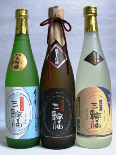 大阪岸和田・井坂酒造場謹製 三輪福(みわふく) 純米大吟醸、純米大吟醸・米の華、純米 各720ml 飲み比べ3本セット