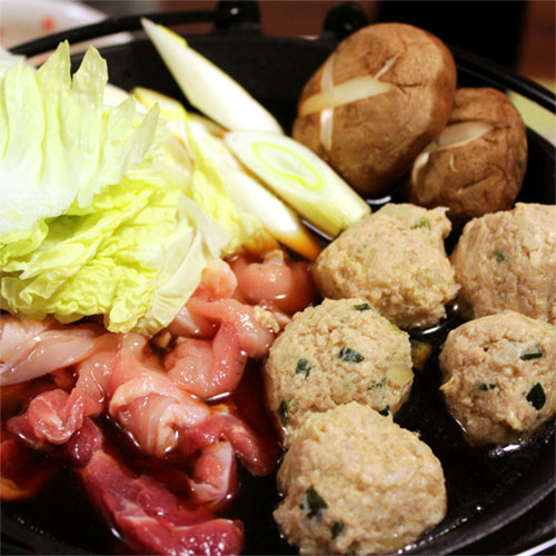 高知県南国市発!ごめんケンカ軍鶏(シャモ)すき焼きセット 3-4人前