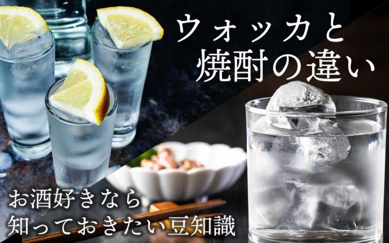 ウォッカと焼酎の違いとは何?お酒好きなら知っておきたい豆知識 ウォッカと焼酎の違いとは何?お酒好きなら知っておきたい豆知識