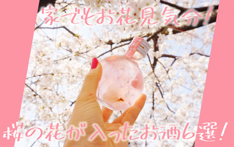 家でもお花見気分!桜の花が入った春に飲みたい季節のお酒6選! 家でもお花見気分!桜の花が入った春に飲みたい季節のお酒6選!